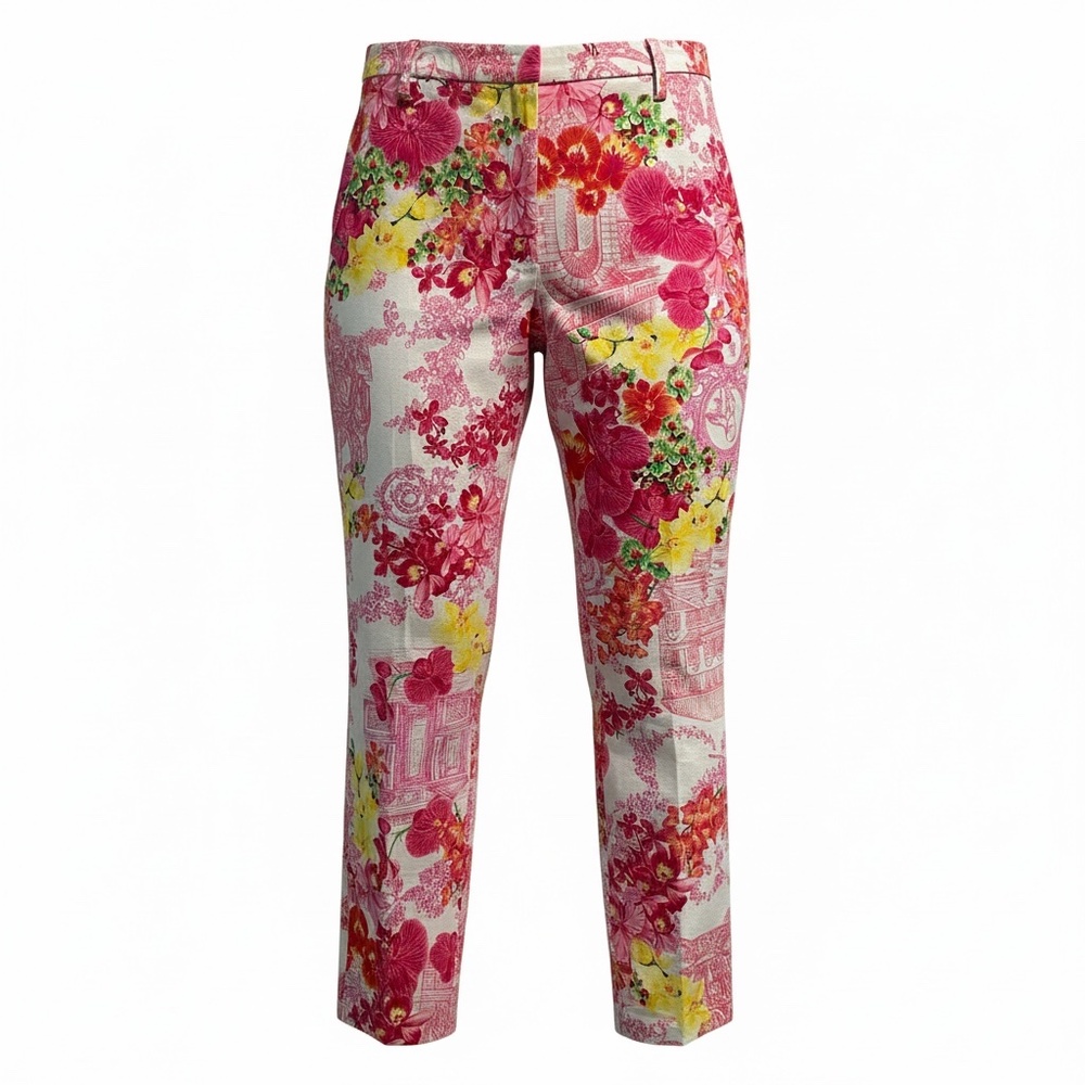 Vintage Versace Multi-Print Capri Trousers